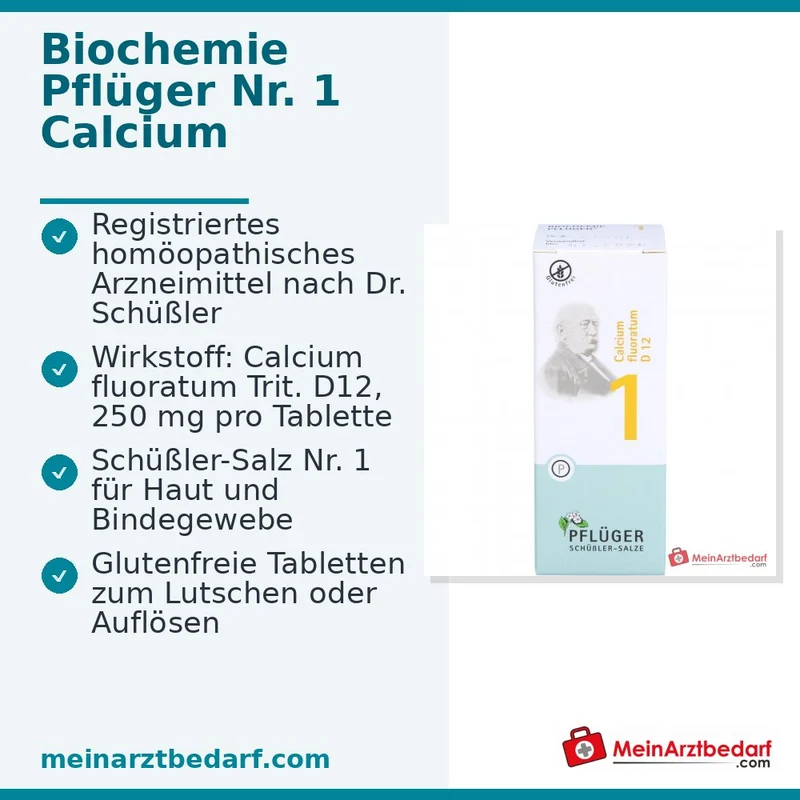 Biochemie Pflüger® Nr. 1 Calcium fluoratum D12 250 mg Tabletten 4000 Stück