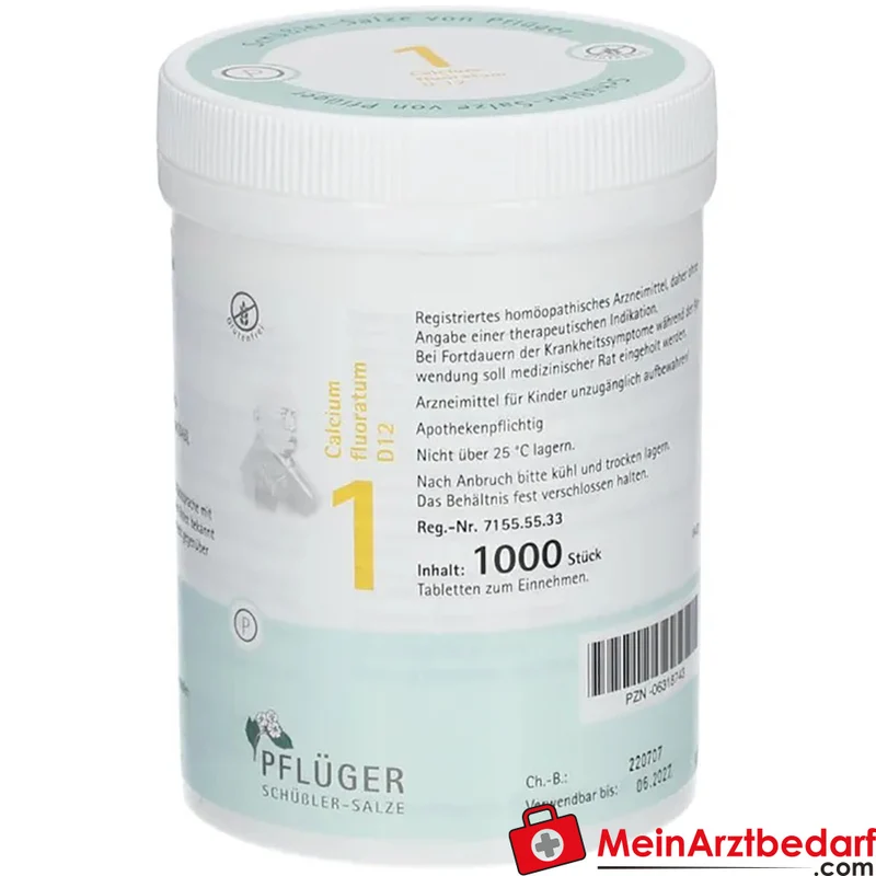 Biochemie Pflüger® Nr. 1 Calcium fluoratum D12 250 mg Tabletten 4000 Stück