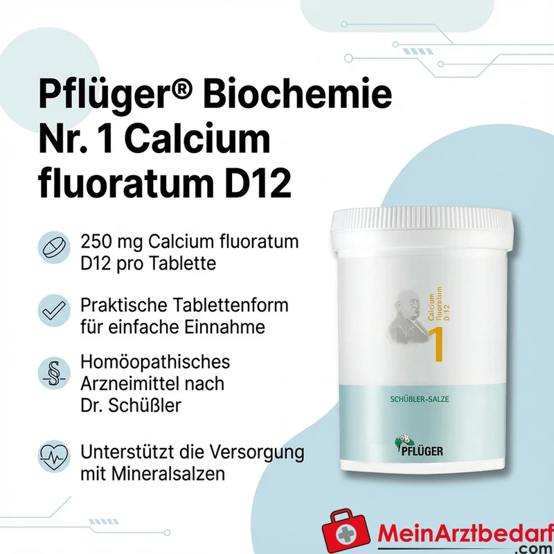 Biochemie Pflüger® Nr. 1 Calcium fluoratum D12 250 mg Tabletten 4000 Stück