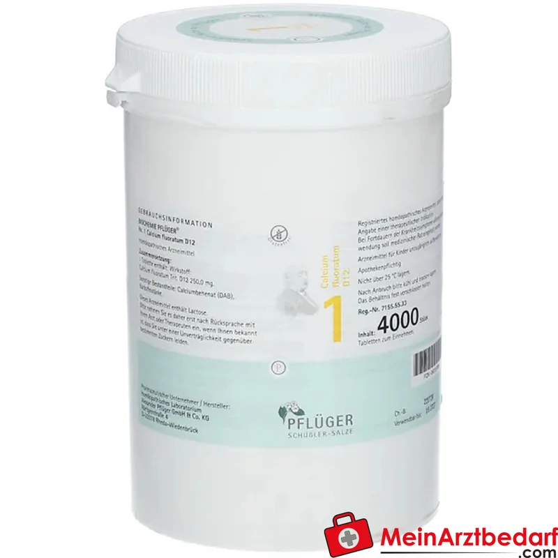 Biochemie Pflüger® Nr. 1 Calcium fluoratum D12 250 mg Tabletten 4000 Stück