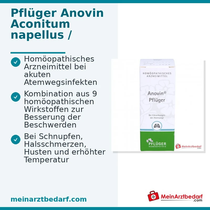 Pflüger Anovin Tabletten Aconitum/Eucalyptus/Gelsemium homöopathisch 100 Stück