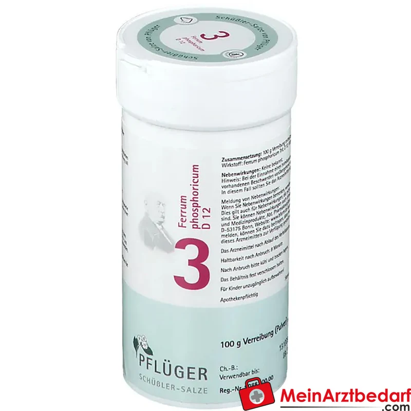 Biochemie Pflüger Ferrum phosphoricum D12 Pulver 100 g