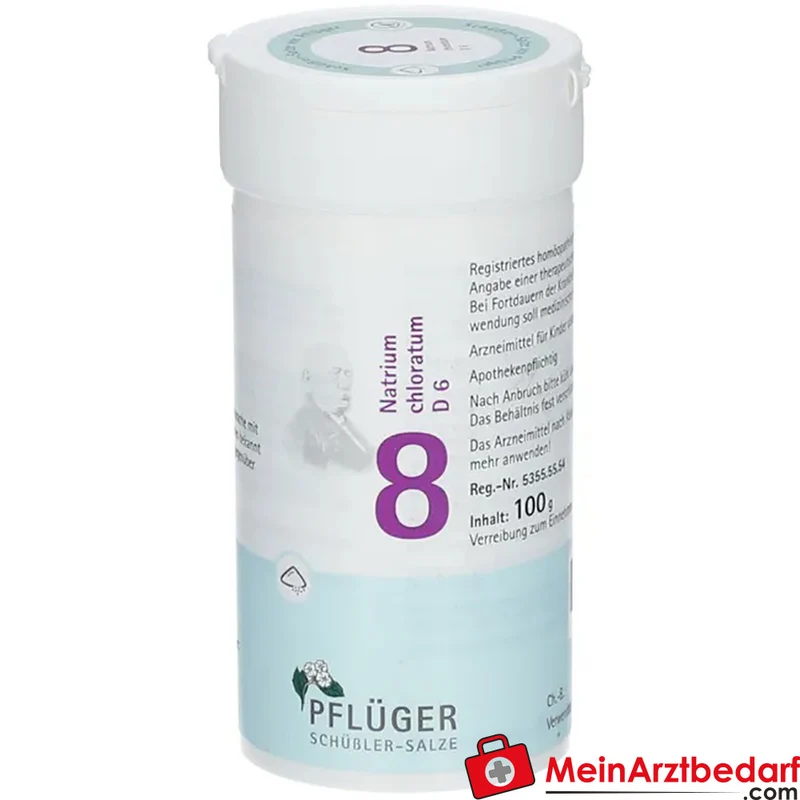 Biochemie Pflüger Nr. 8 Natrium chloratum D6 1000 mg Pulver 100 g