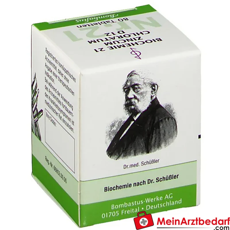 Bombastus Biochemie 21 Zincum chloratum D12 250 mg Tabletten