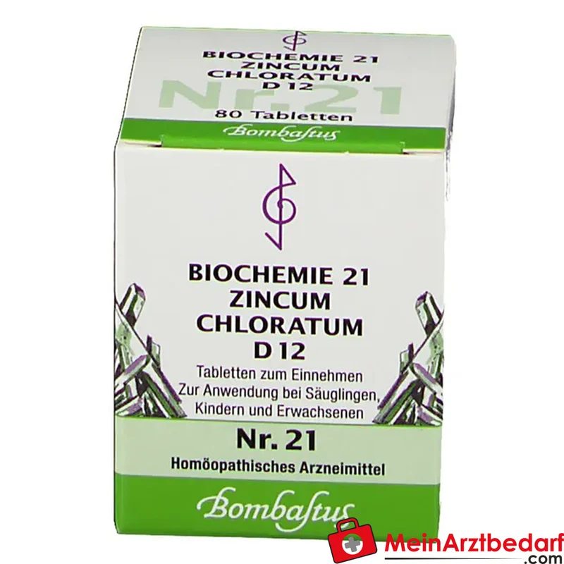 Bombastus Biochemie 21 Zincum chloratum D12 250 mg Tabletten