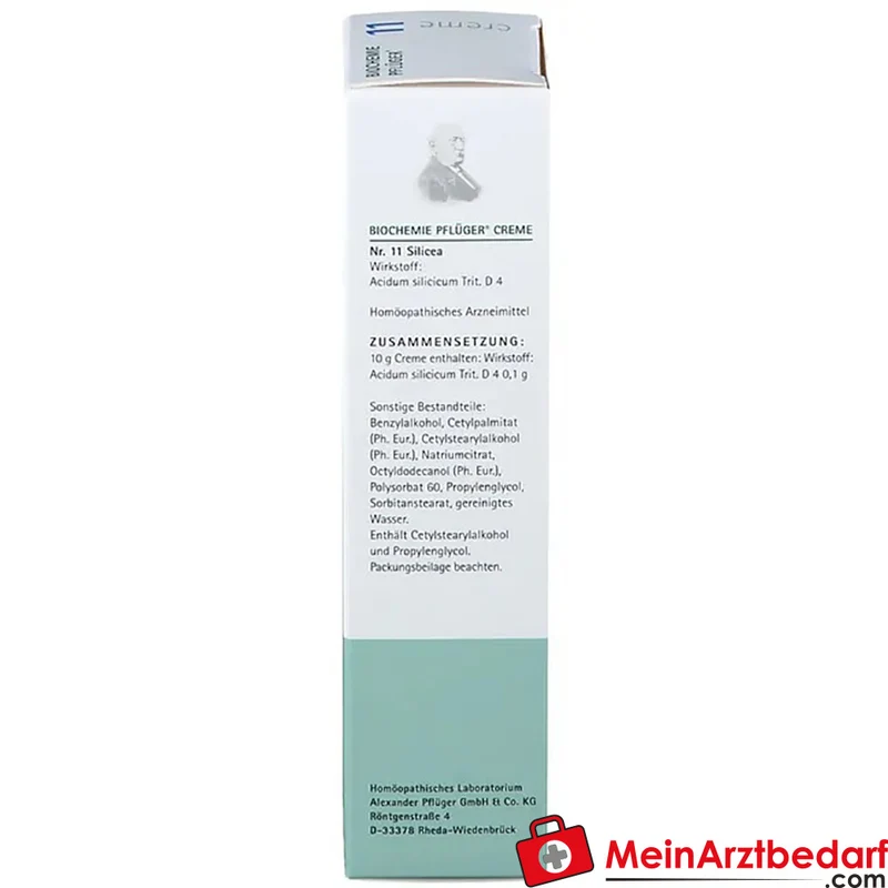 Biochemie Pflüger Silicea D4 Creme 10 mg (Acidum silicicum)