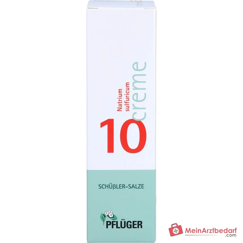 Pflüger Biochemie Creme Nr. 10 Natrium sulfuricum D4 Creme, 75 g