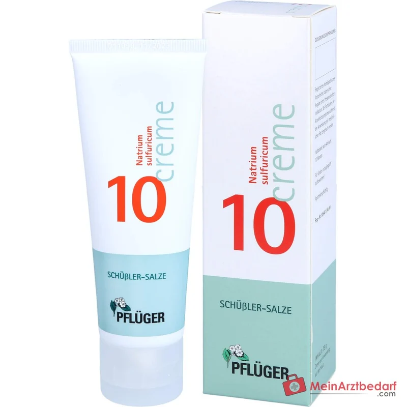 Pflüger Biochemie Creme Nr. 10 Natrium sulfuricum D4 Creme, 75 g