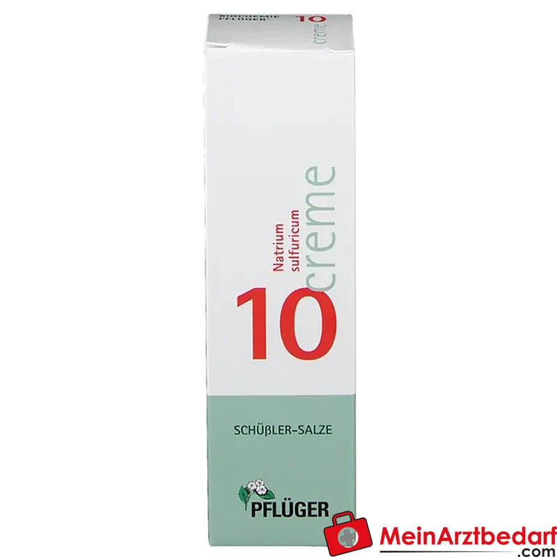 Pflüger Biochemie Creme Nr. 10 Natrium sulfuricum D4 Creme, 75 g