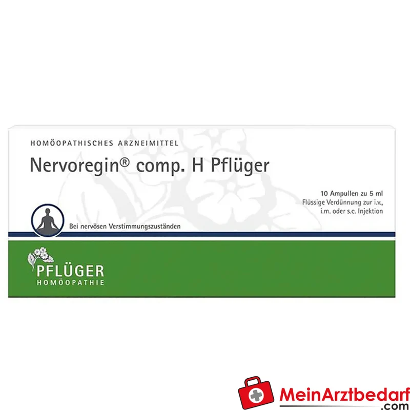 Pflüger Nervoregin comp. H Amanita muscaria / Asa foetida / Strychnos ignatii / Valeriana officinalis / Zincum isovalerianicum Ampullen, 10 St.