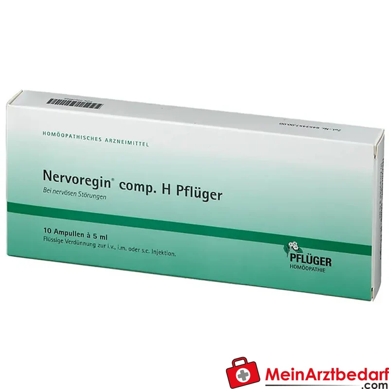 Pflüger Nervoregin comp. H Amanita muscaria / Asa foetida / Strychnos ignatii / Valeriana officinalis / Zincum isovalerianicum Ampullen, 10 St.