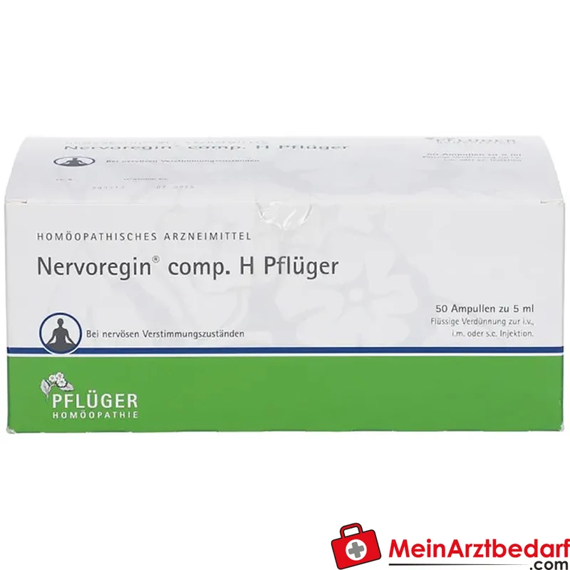 Pflüger Nervoregin comp. H Amanita muscaria / Asa foetida / Strychnos ignatii / Valeriana officinalis / Zincum isovalerianicum Ampullen, 10 St.