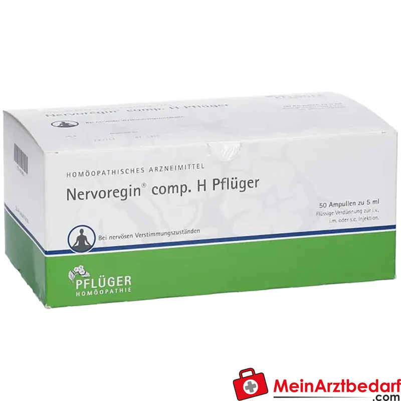 Pflüger Nervoregin comp. H Amanita muscaria / Asa foetida / Strychnos ignatii / Valeriana officinalis / Zincum isovalerianicum Ampullen, 10 St.