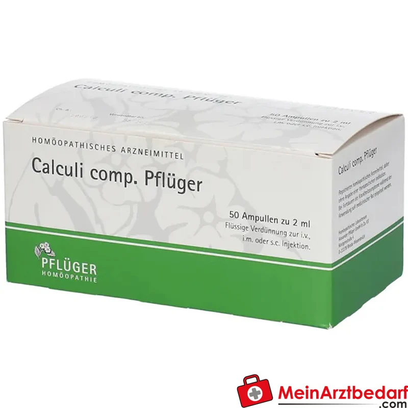 Pflüger Calculi comp. Acidum benzoicum / Berberis vulgaris / Calculi renales hominis Nosode / Epigaea repens / Lytta vesicatoria / Solidago virgaurea Ampullen, 10 Stück