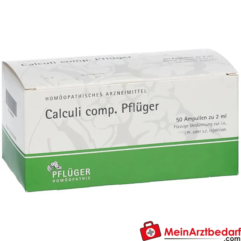 Pflüger Calculi comp. Acidum benzoicum / Berberis vulgaris / Calculi renales hominis Nosode / Epigaea repens / Lytta vesicatoria / Solidago virgaurea Ampullen, 10 Stück