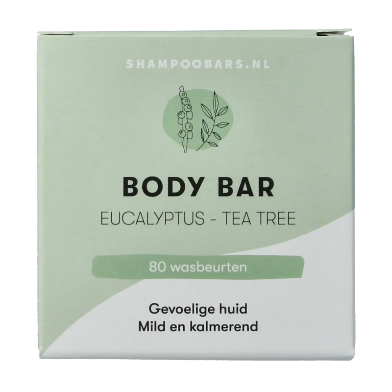 Shampoobars Body bar eucalyptus & tea tree 60 gram