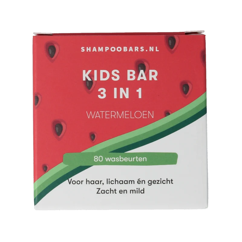 Shampoobars 3-in-1 Kids bar watermeloen 60 gram