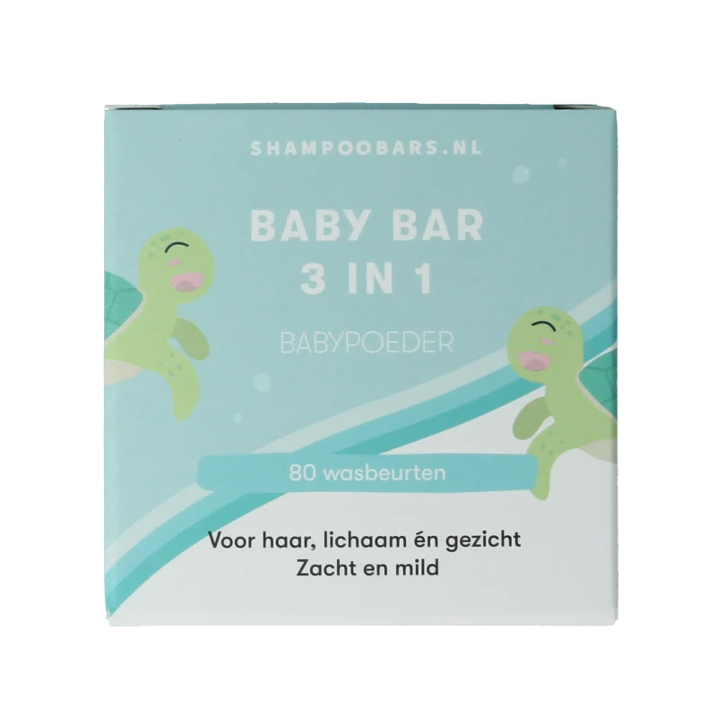 Shampoobars 3-in-1 Baby bar babypoeder 60 gram
