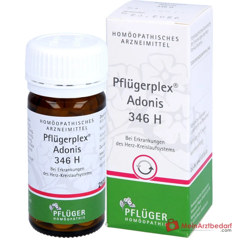Pflügerplex Adonis 346 H – Adonis vernalis, Apocynum cannabinum, Kalmia latifolia Tabletten 100 St