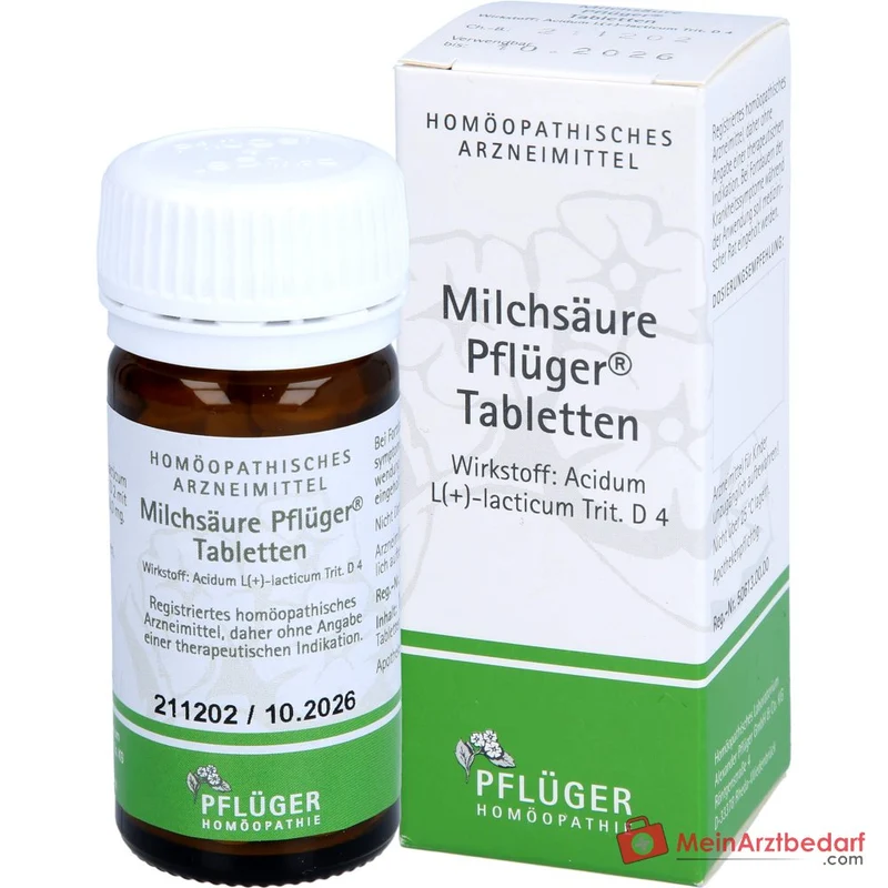 Pflüger Milchsäure Acidum L(+)-lacticum D4 Tabletten, 100 St.