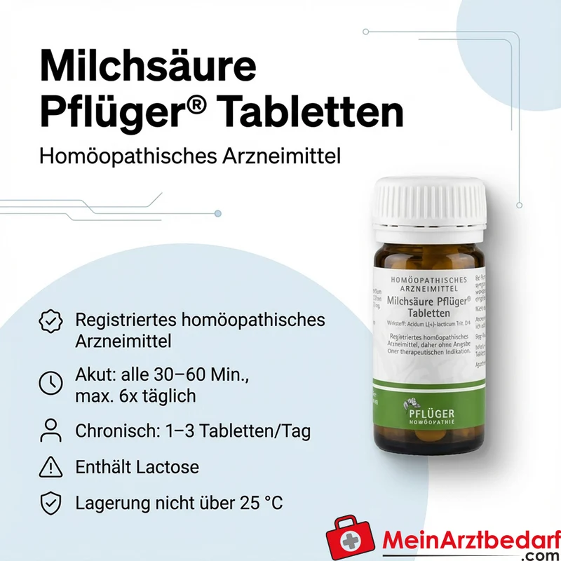Pflüger Milchsäure Acidum L(+)-lacticum D4 Tabletten, 100 St.
