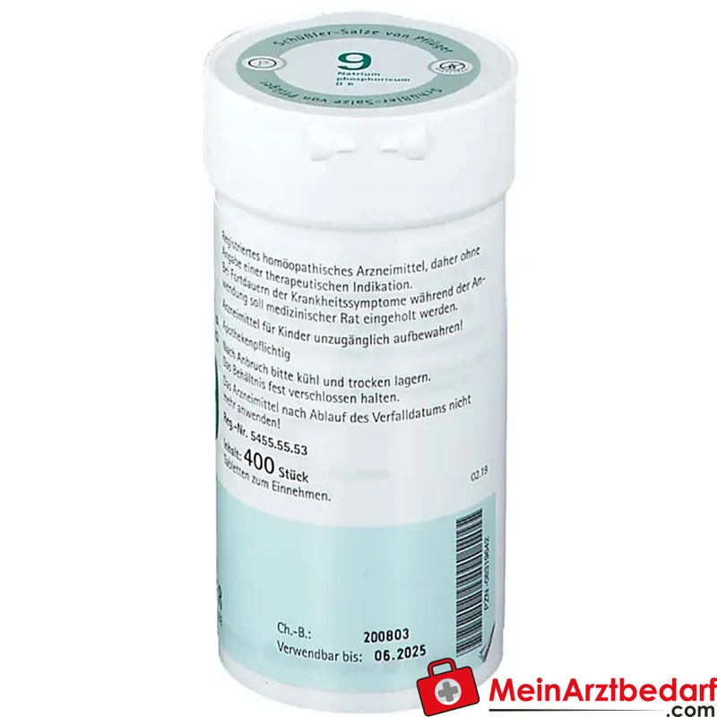 Biochemie Pflüger Nr. 9 Natrium phosphoricum D6 250 mg Tabletten 100 St