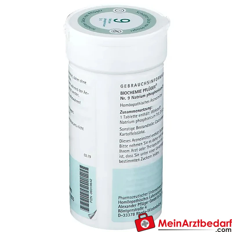 Biochemie Pflüger Nr. 9 Natrium phosphoricum D6 250 mg Tabletten 100 St