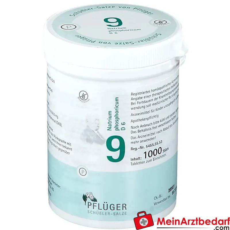 Biochemie Pflüger Nr. 9 Natrium phosphoricum D6 250 mg Tabletten 100 St