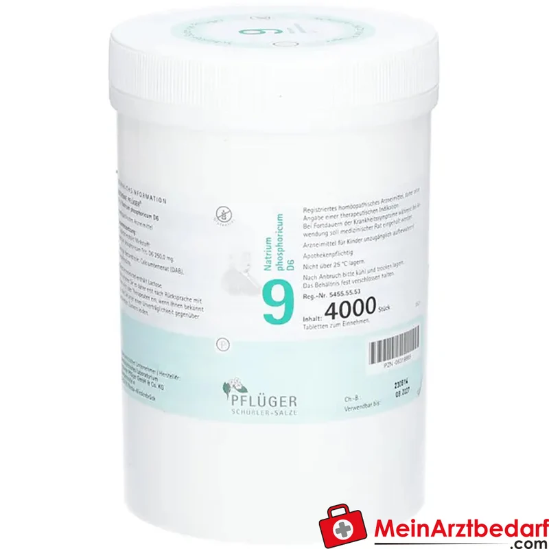 Biochemie Pflüger Nr. 9 Natrium phosphoricum D6 250 mg Tabletten 100 St