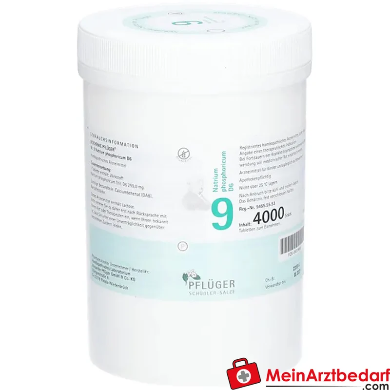 Biochemie Pflüger Nr. 9 Natrium phosphoricum D6 250 mg Tabletten 100 St