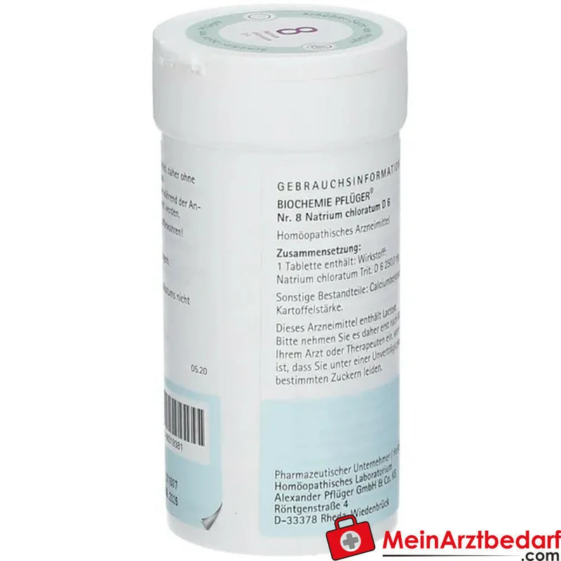 Biochemie Pflüger Nr. 8 Natrium chloratum D6 Tabletten, 100 St.