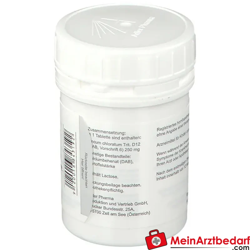 Adler Pharma Zincum chloratum D12 250 mg Tabletten