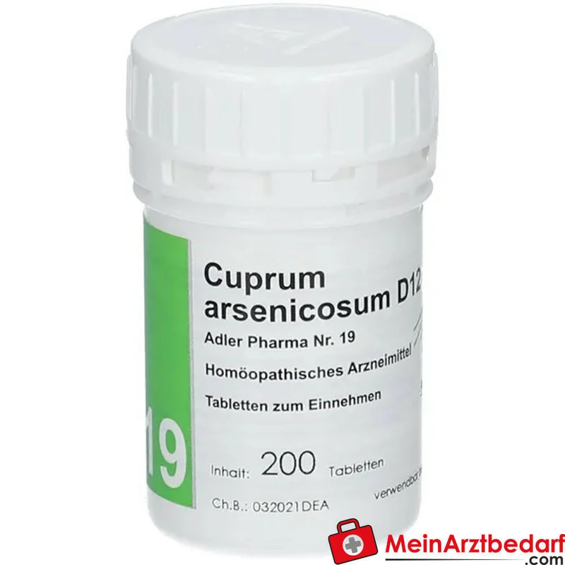Adler Pharma Cuprum arsenicosum D12 Tabletten homöopathisches Arzneimittel Nr. 19