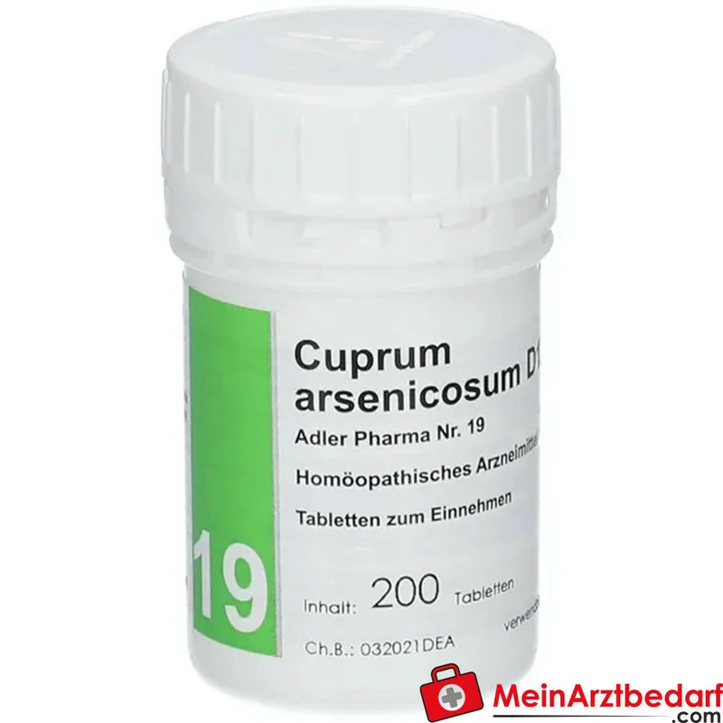 Adler Pharma Cuprum arsenicosum D12 Tabletten homöopathisches Arzneimittel Nr. 19