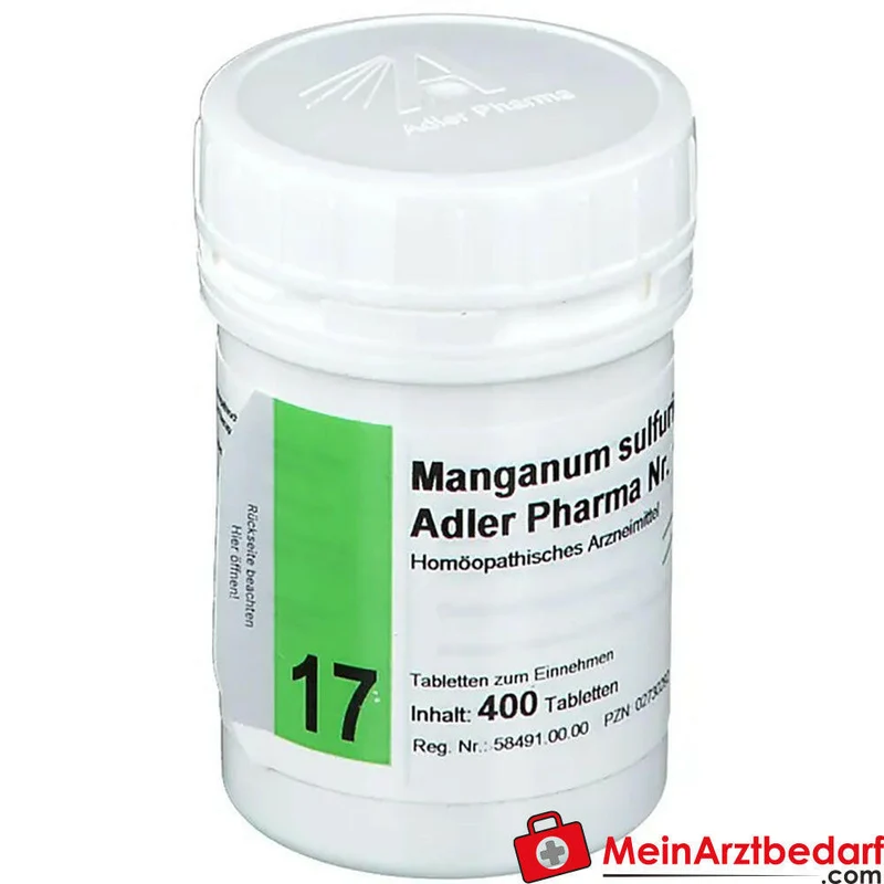 Adler Pharma Manganum sulfuricum D12 250 mg Tabletten Biochemie Nr. 17