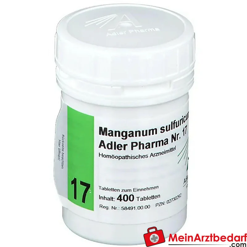 Adler Pharma Manganum sulfuricum D12 250 mg Tabletten Biochemie Nr. 17