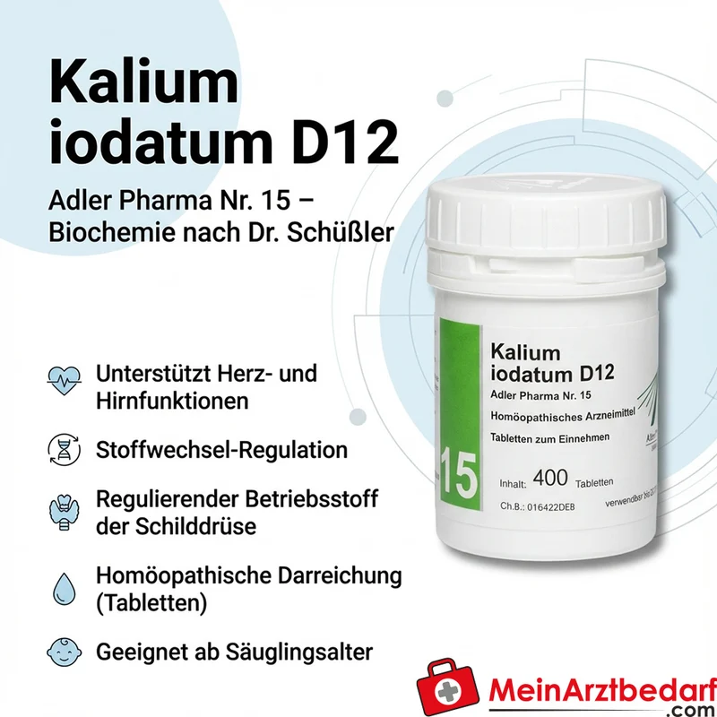 Adler Pharma Kalium iodatum D12 Tabletten 250 mg (Dr. Schüßler Nr. 15)
