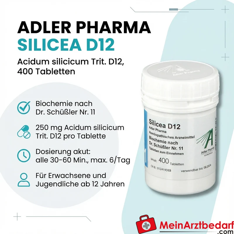 Adler Pharma Silicea D12 Acidum silicicum 250 mg Tabletten