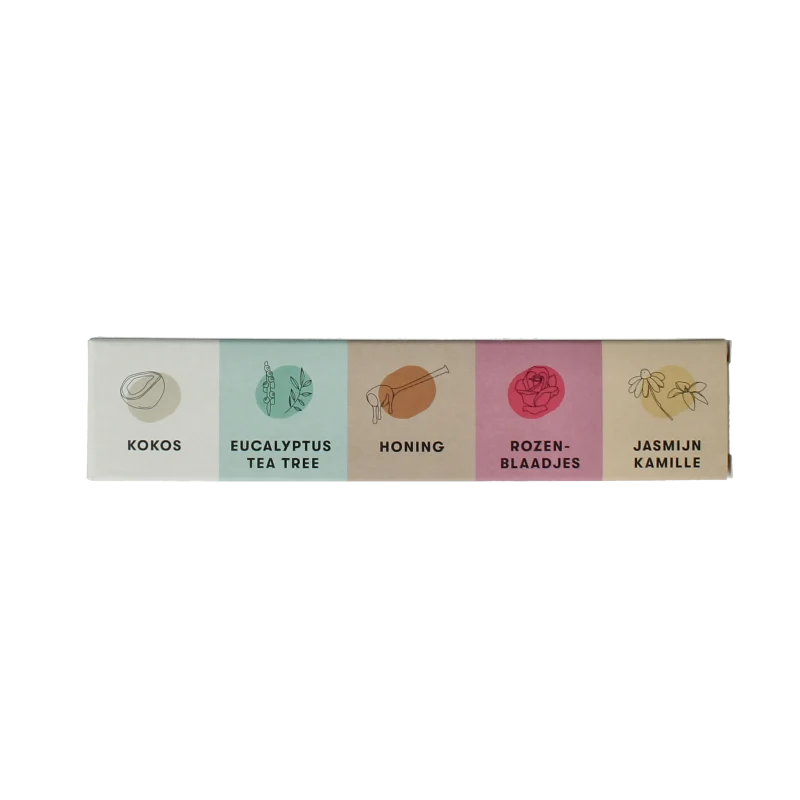 Shampoobars Body bars proefpakket 5X12 50 gram