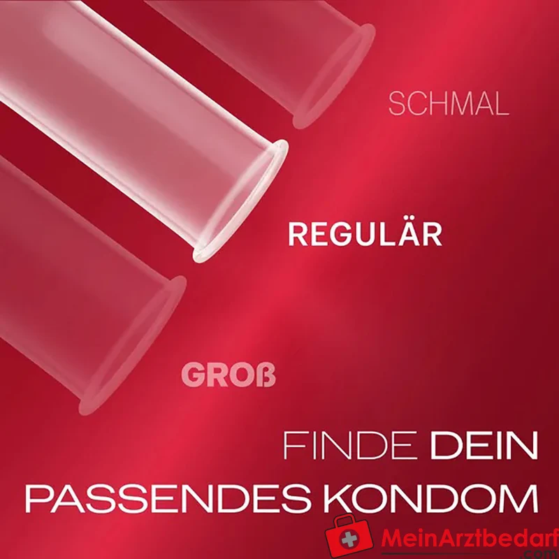Durex Gefühlsecht Extra Feucht Kondome 56 mm Naturkautschuklatex