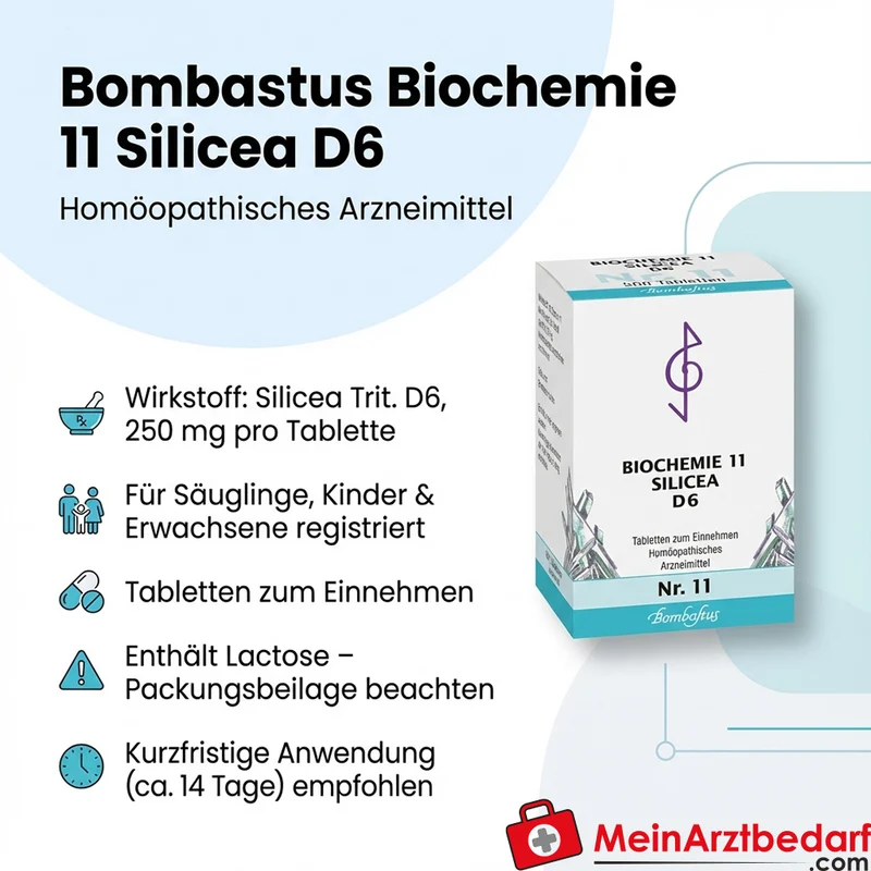 Bombastus Biochemie 11 Silicea Trit. D6 Tabletten 250 mg