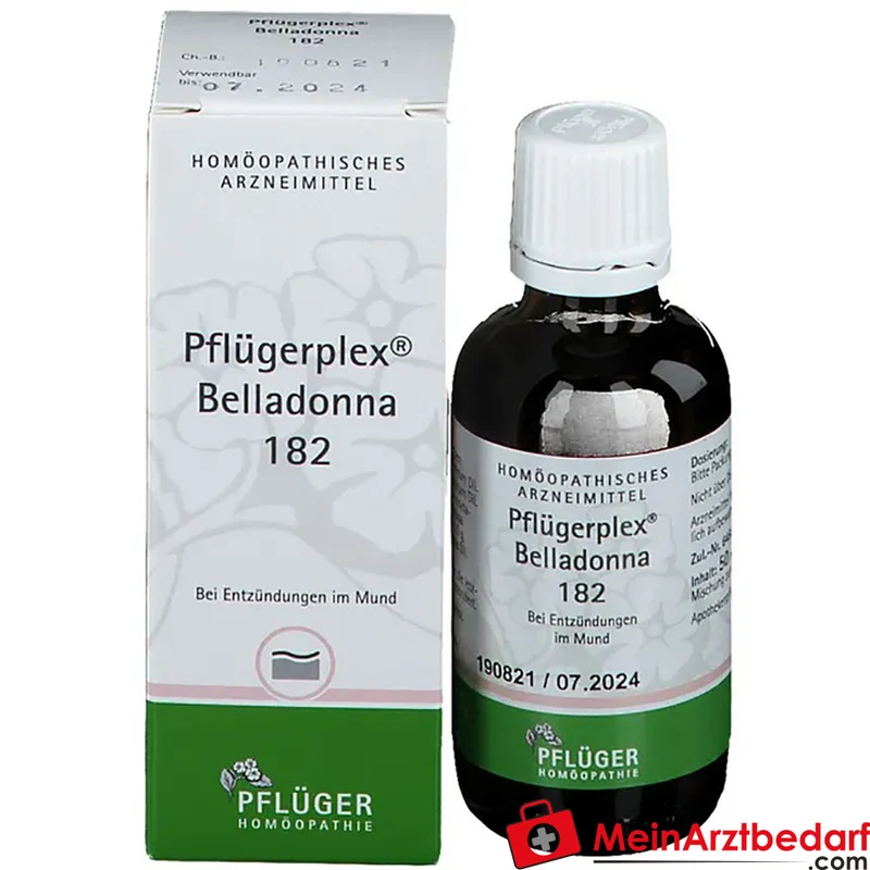 Pflügerplex Belladonna 182 (Atropa belladonna) homöopathische Tropfen