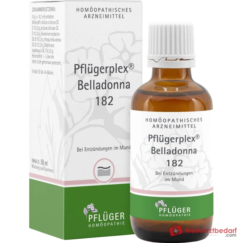 Pflügerplex Belladonna 182 (Atropa belladonna) homöopathische Tropfen