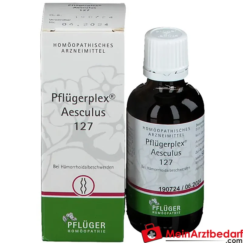 Pflügerplex Aesculus 127 homöopathisches Arzneimittel Aesculus hippocastanum, Carbo animalis, Scrophularia nodosa
