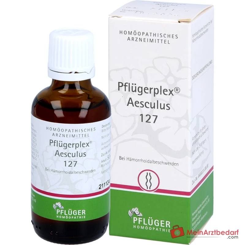 Pflügerplex Aesculus 127 homöopathisches Arzneimittel Aesculus hippocastanum, Carbo animalis, Scrophularia nodosa