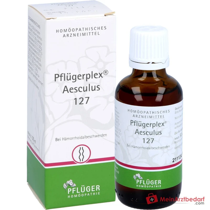 Pflügerplex Aesculus 127 homöopathisches Arzneimittel Aesculus hippocastanum, Carbo animalis, Scrophularia nodosa