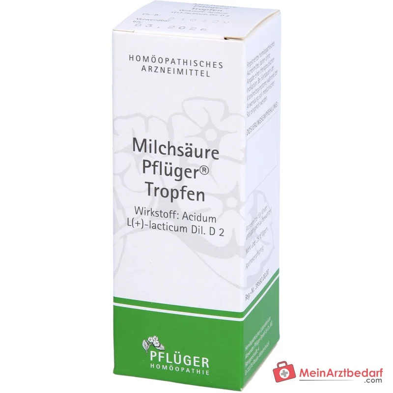 Pflüger Milchsäure Tropfen Acidum sarcolacticum D2 10 ml