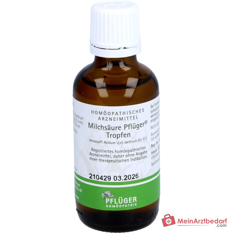 Pflüger Milchsäure Tropfen Acidum sarcolacticum D2 10 ml