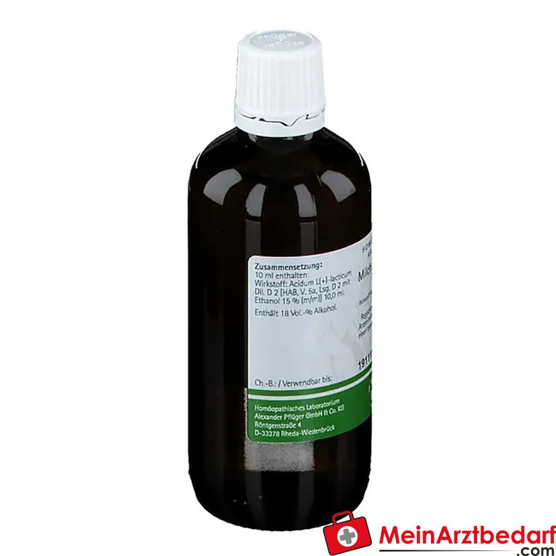 Pflüger Milchsäure Tropfen Acidum sarcolacticum D2 10 ml