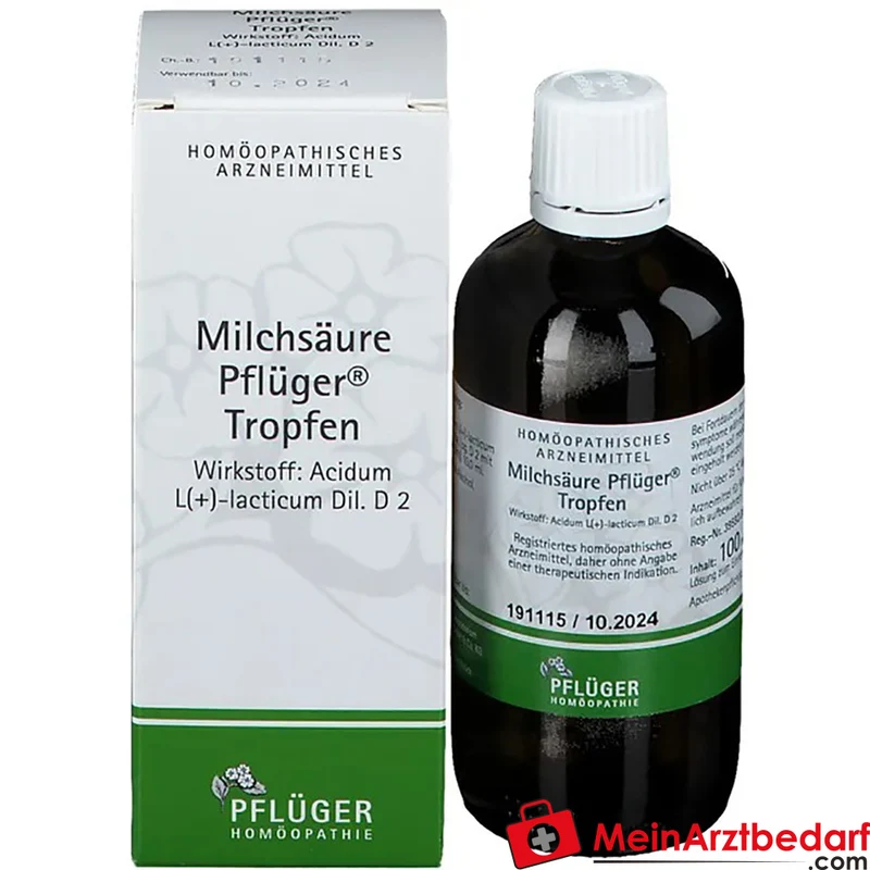 Pflüger Milchsäure Tropfen Acidum sarcolacticum D2 10 ml